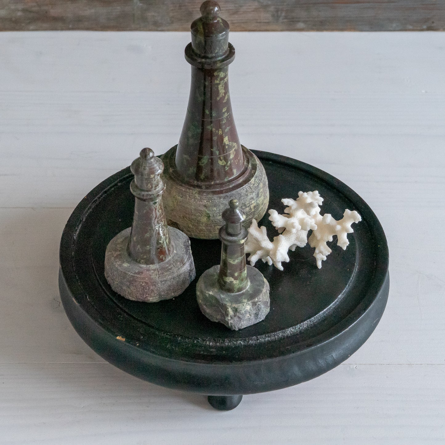 Small Round Ebonised Dome Base