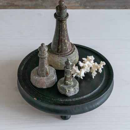 Small Round Ebonised Dome Base