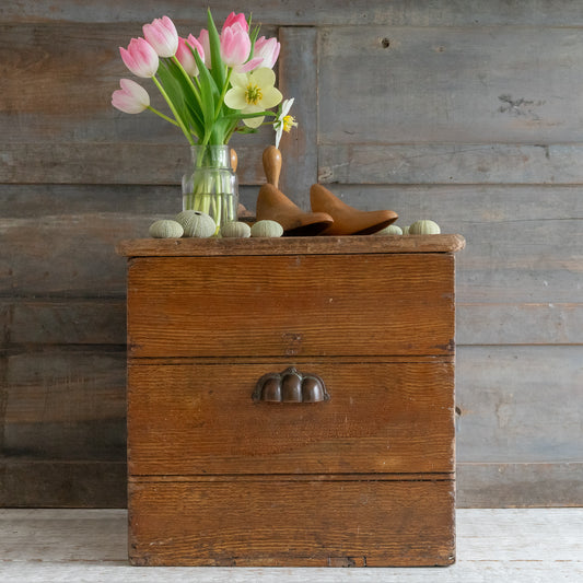 Small Square Rustic Pine Trunk