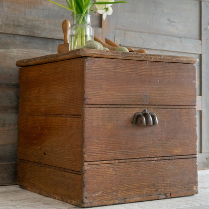 Small Square Rustic Pine Trunk