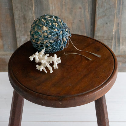 Small Vintage Mahogany Milking Stool