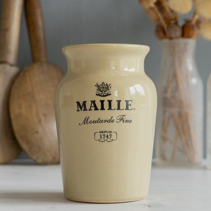 Stoneware Maille Mustard Pot #2
