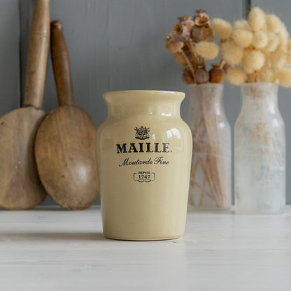 Stoneware Maille Mustard Pot #2