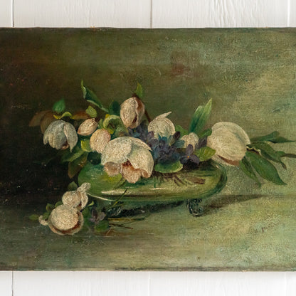 Stunning Floral Oil on Canvas Painting
