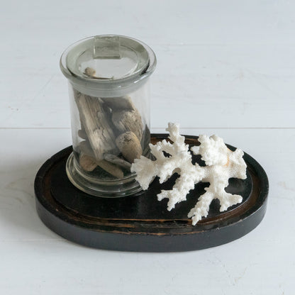 Sweet Little Ebonised Dome Base