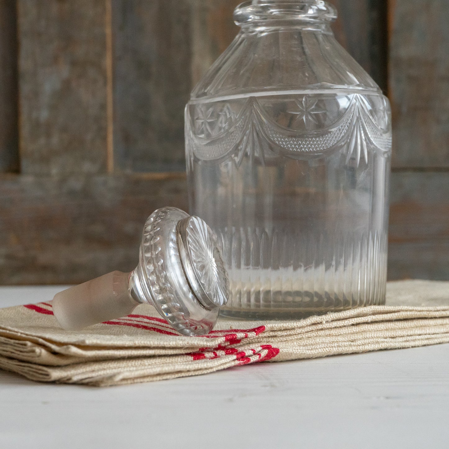 Sweet Little Etched Glass Decanter