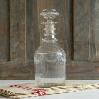 Sweet Little Etched Glass Decanter