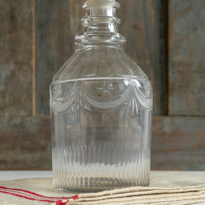 Sweet Little Etched Glass Decanter