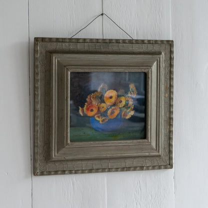 Sweet Little Framed Floral Painting