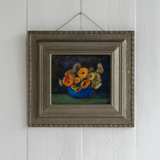 Sweet Little Framed Floral Painting