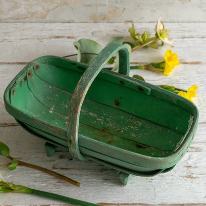 Sweet Little Green Painted Trug