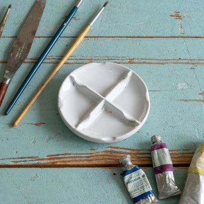 Sweet Little Round Ceramic Paint Palette