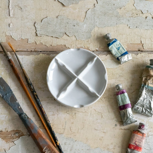 Sweet Little Round Ceramic Paint Palette