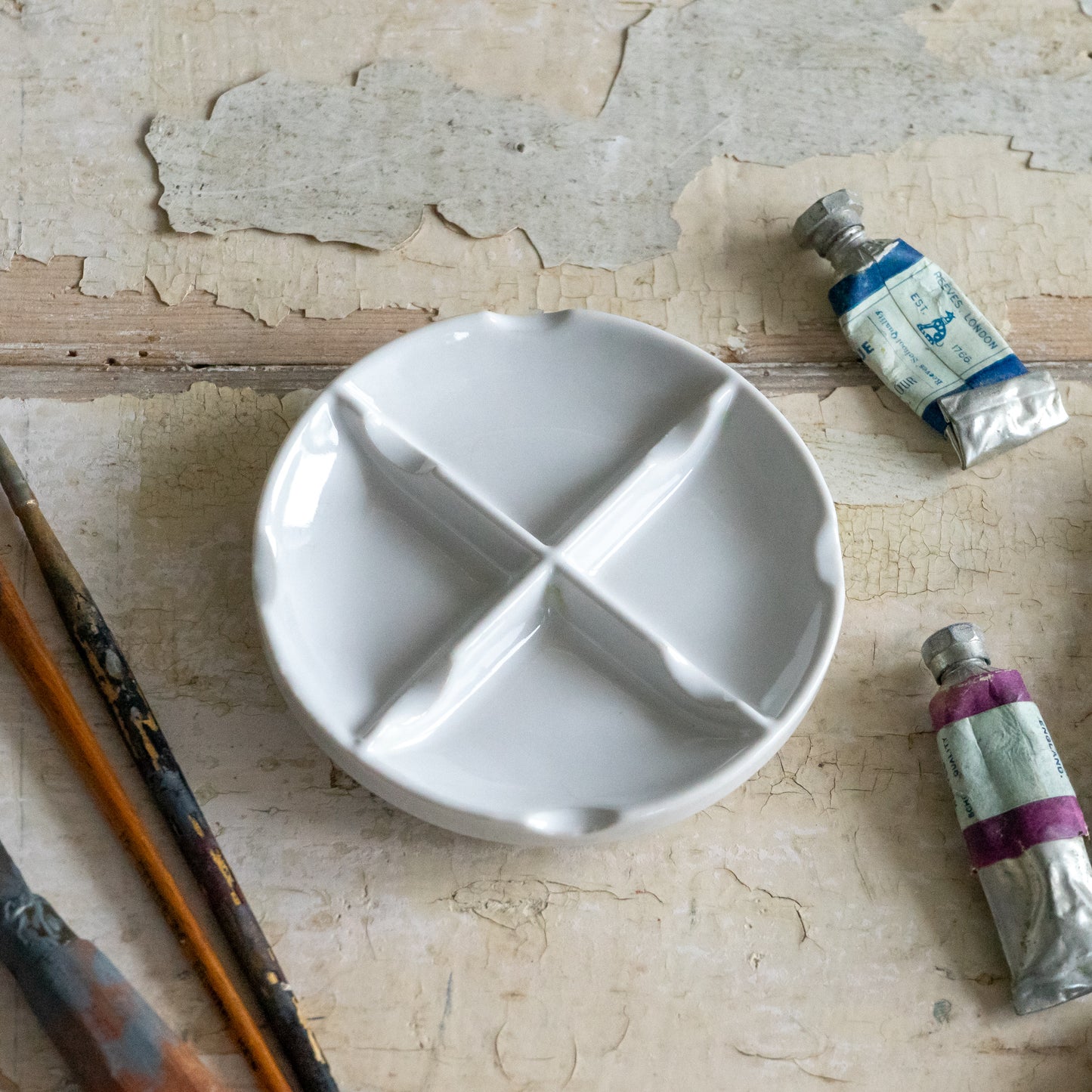 Sweet Little Round Ceramic Paint Palette