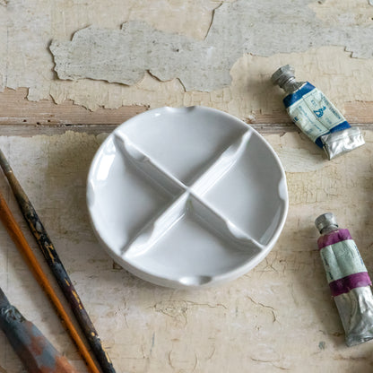 Sweet Little Round Ceramic Paint Palette