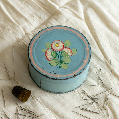 Sweet Little Vintage Painted Tin