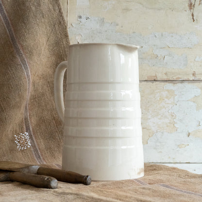 Tall Ironstone Banded Jug