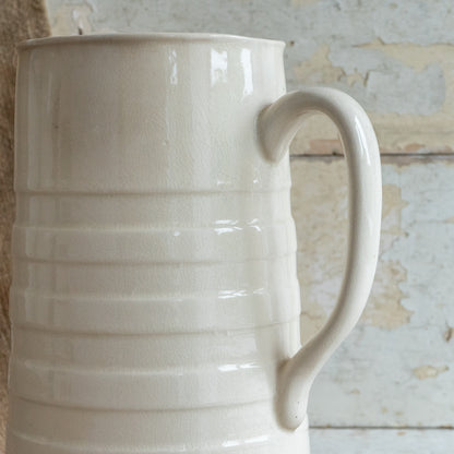 Tall Ironstone Banded Jug