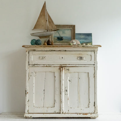 Timeworn Painted Rustic Cupboard