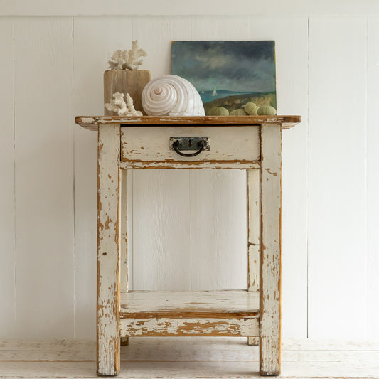 Timeworn Painted Side Table