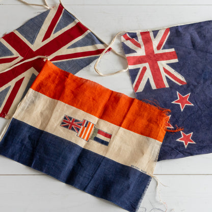 Vintage British Empire 1937 Cotton Flag Bunting