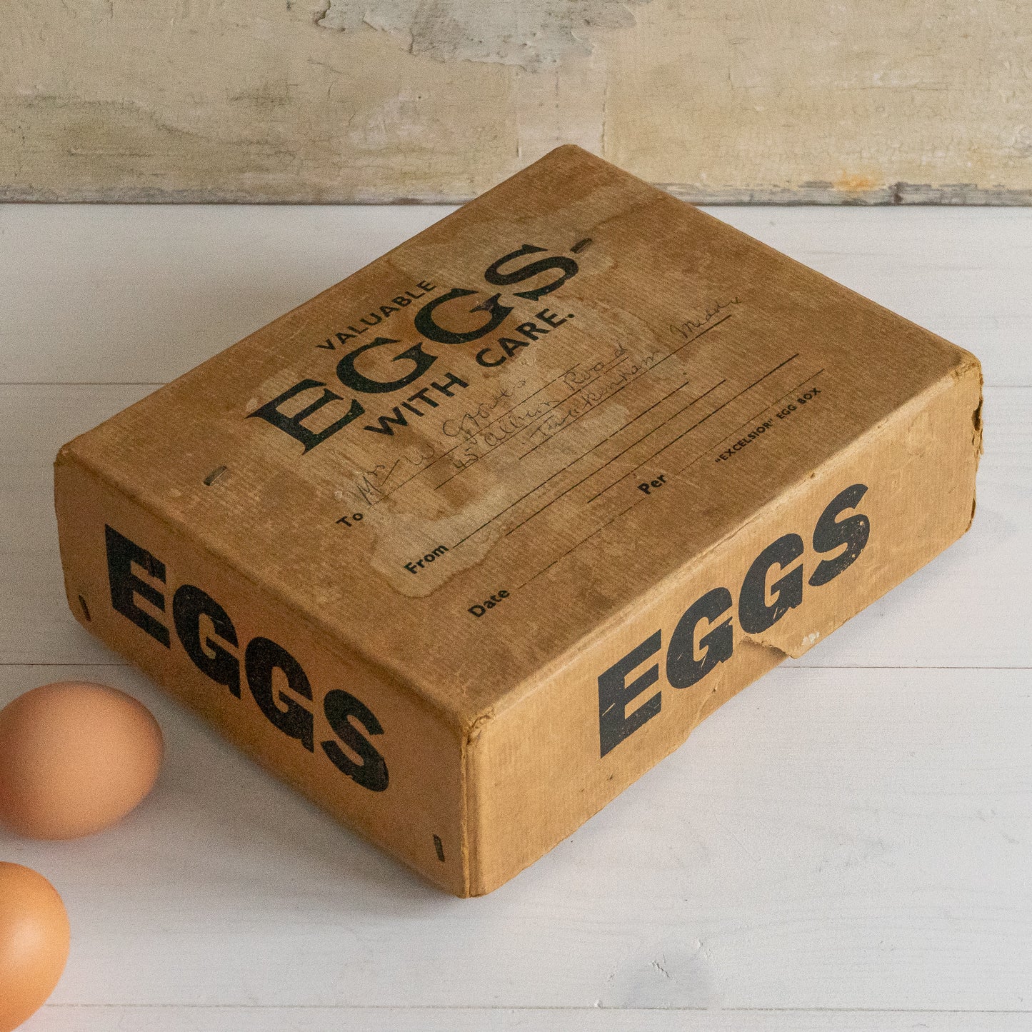 Vintage Excelsior Postal Egg Box