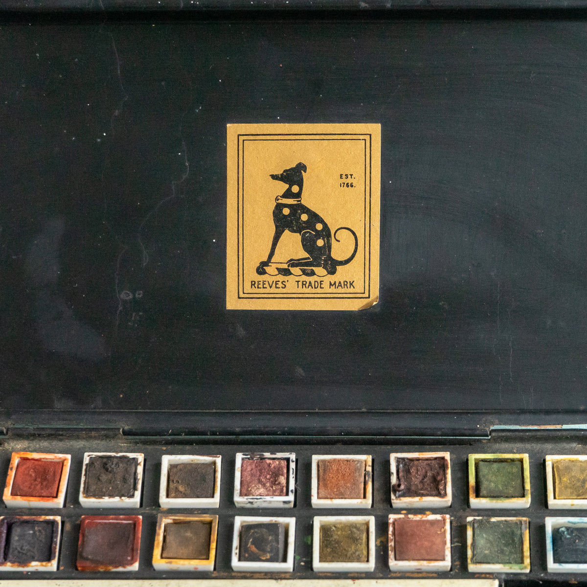 Vintage Reeves Paint Tin and Contents