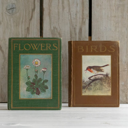 Vintage Birds and Flowers Books
