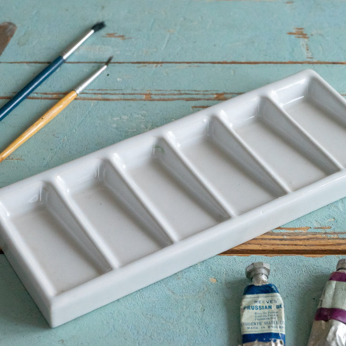 Vintage Ceramic Winsor & Newton Paint Palette