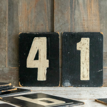 Vintage Double Sided Cricket Score Number Board