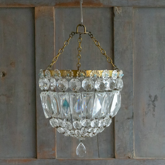 Vintage Crystal Bag Chandelier