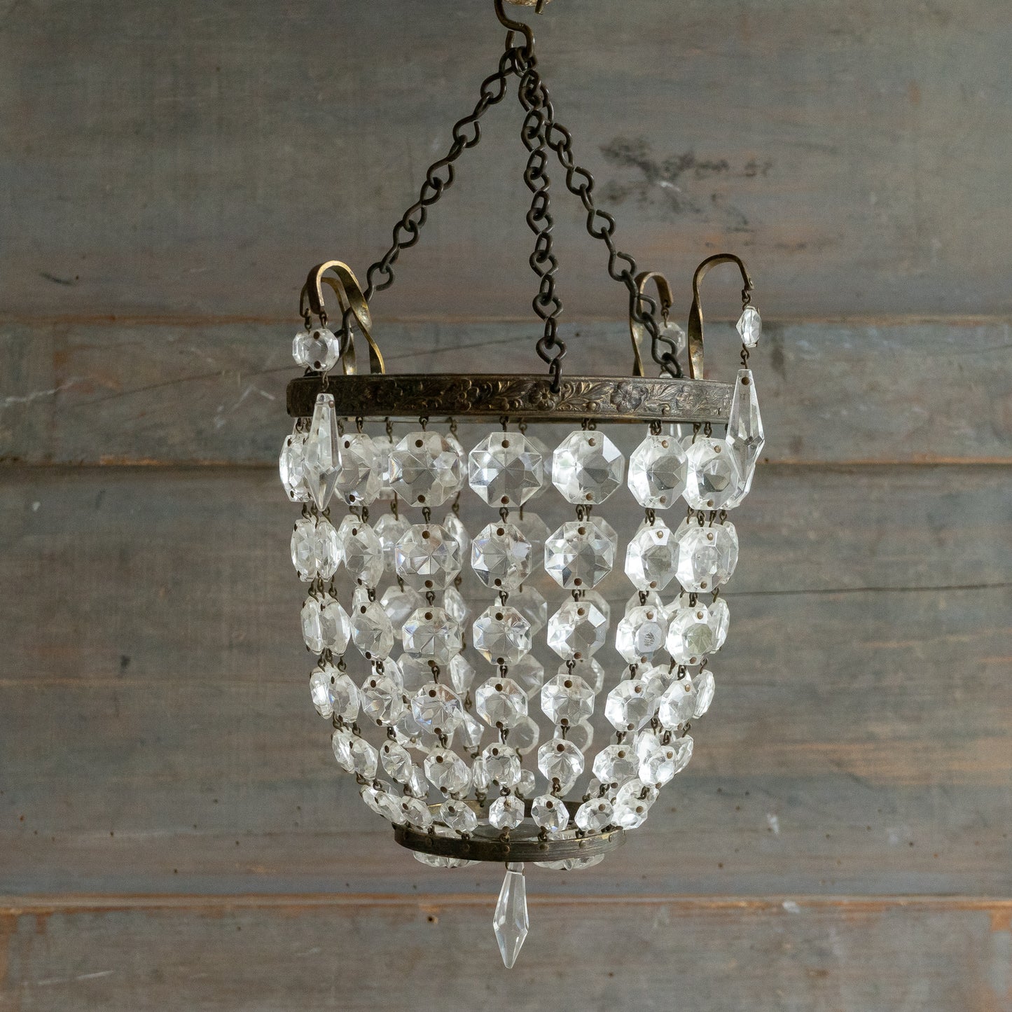 Vintage Crystal Bag Chadelier