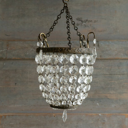 Vintage Crystal Bag Chadelier
