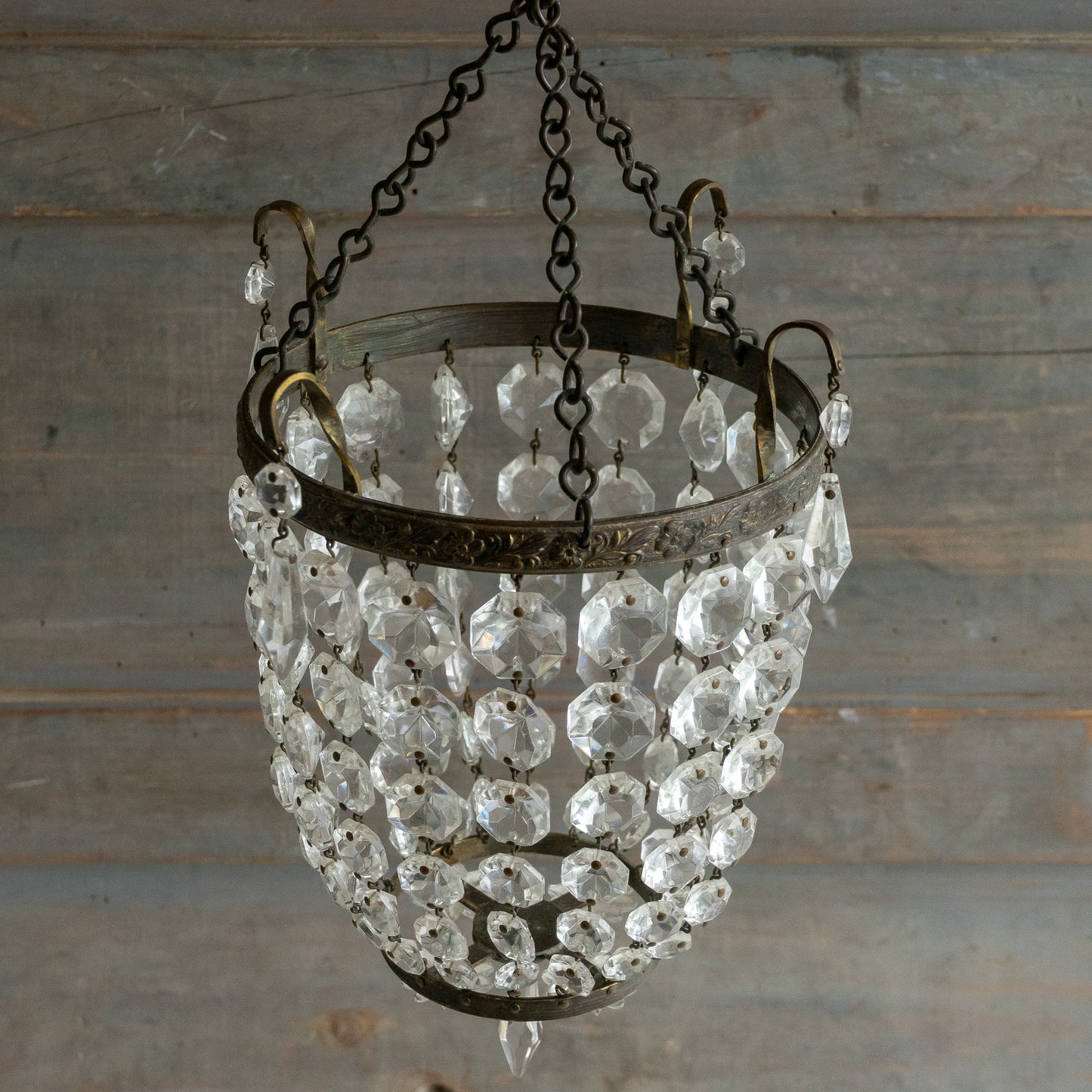 Vintage Crystal Bag Chadelier