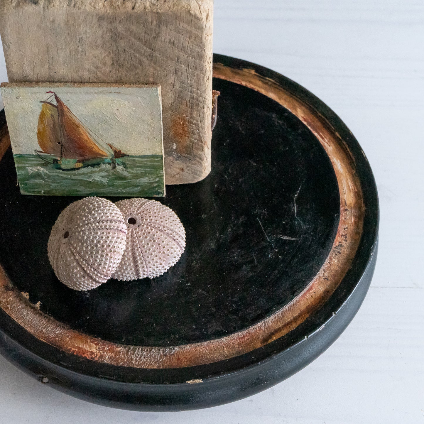 Vintage Ebonised Dome Base