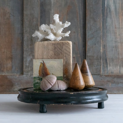 Vintage Ebonised Dome Base