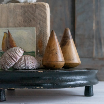 Vintage Ebonised Dome Base