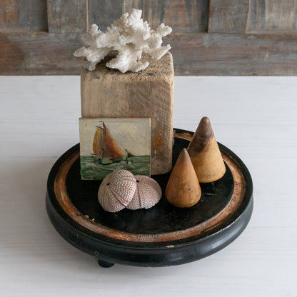 Vintage Ebonised Dome Base