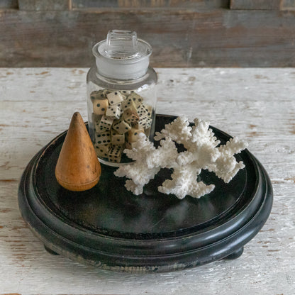 Vintage Ebonised Wooden Stand