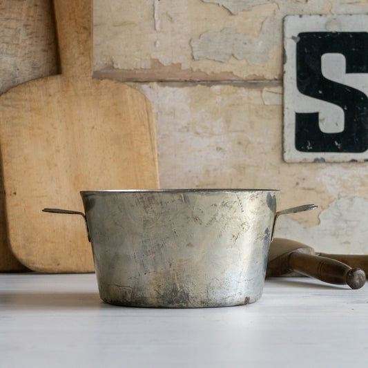 Vintage French Cake Tin with Heart Shape Handles