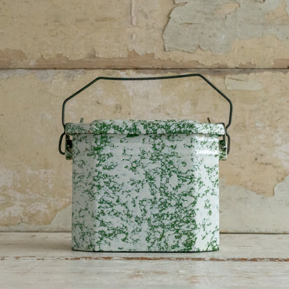 Vintage French Enamel Lunch Tin