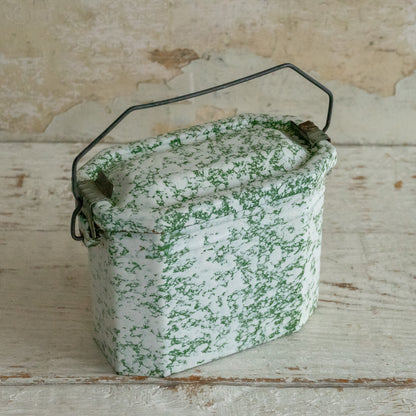 Vintage French Enamel Lunch Tin