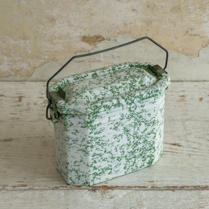 Vintage French Enamel Lunch Tin