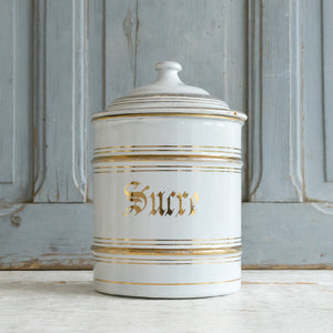 
            
                Load image into Gallery viewer, VINTAGE FRENCH ENAMEL STORAGE TINS
            
        