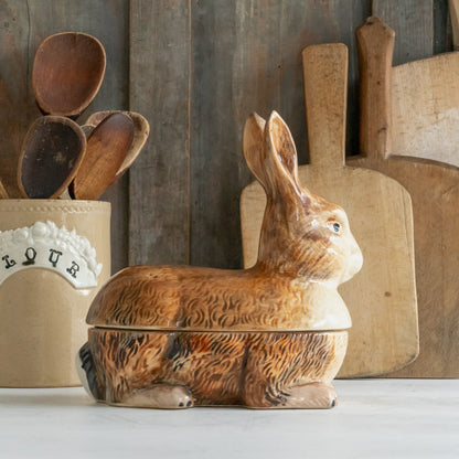 Vintage French Michel Caugant Rabbit Tureen