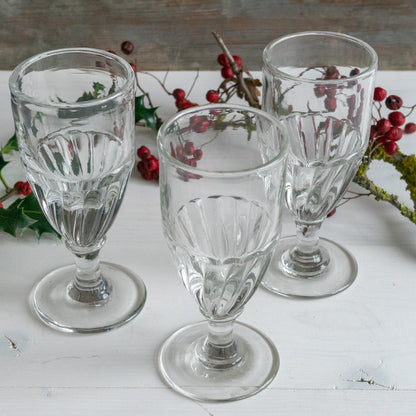 Vintage French Wine Glass