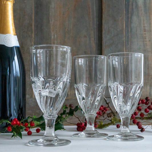 Vintage French Wine Glass