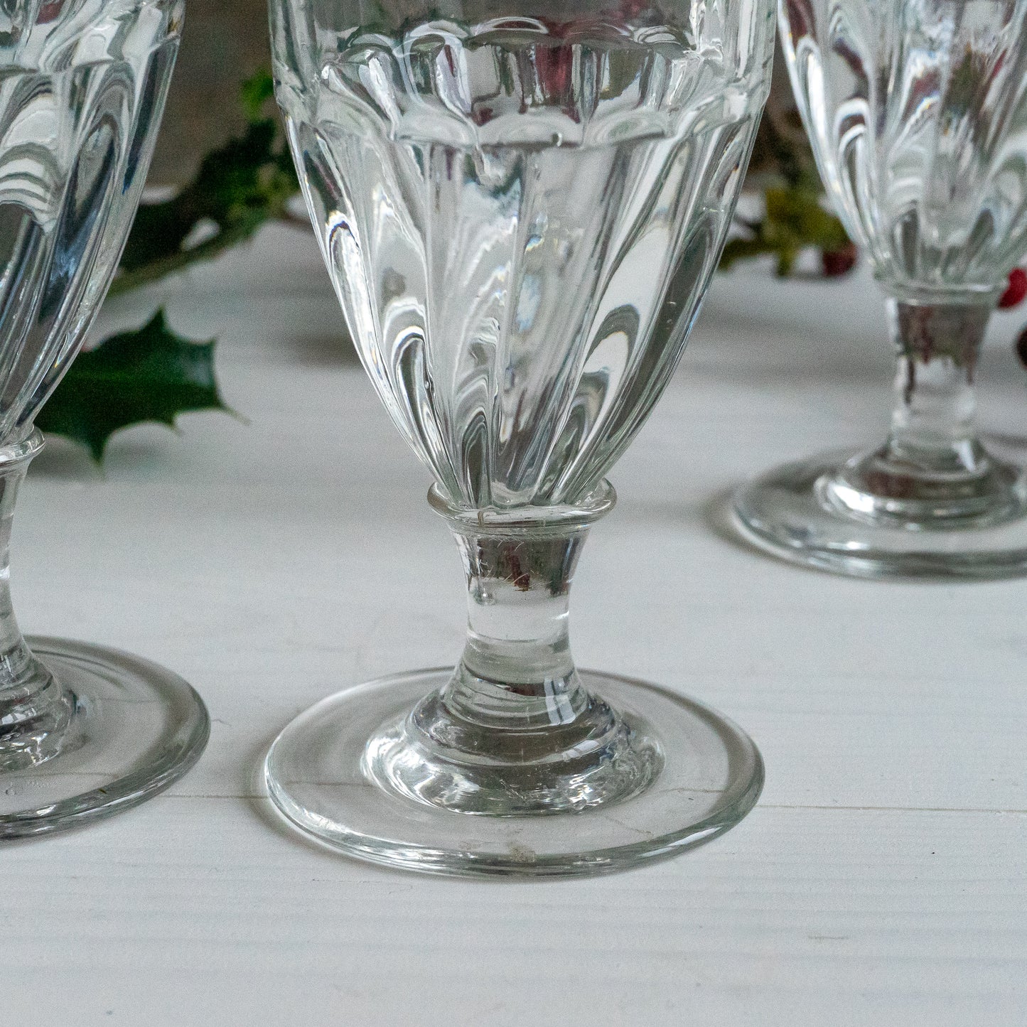 Vintage French Wine Glass