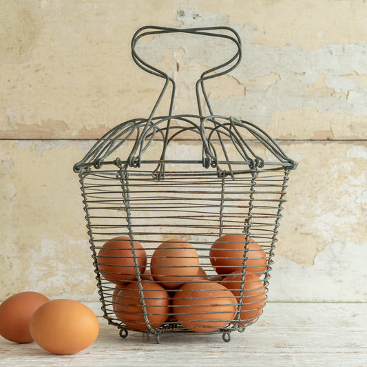 Vintage French Wirework Egg Basket