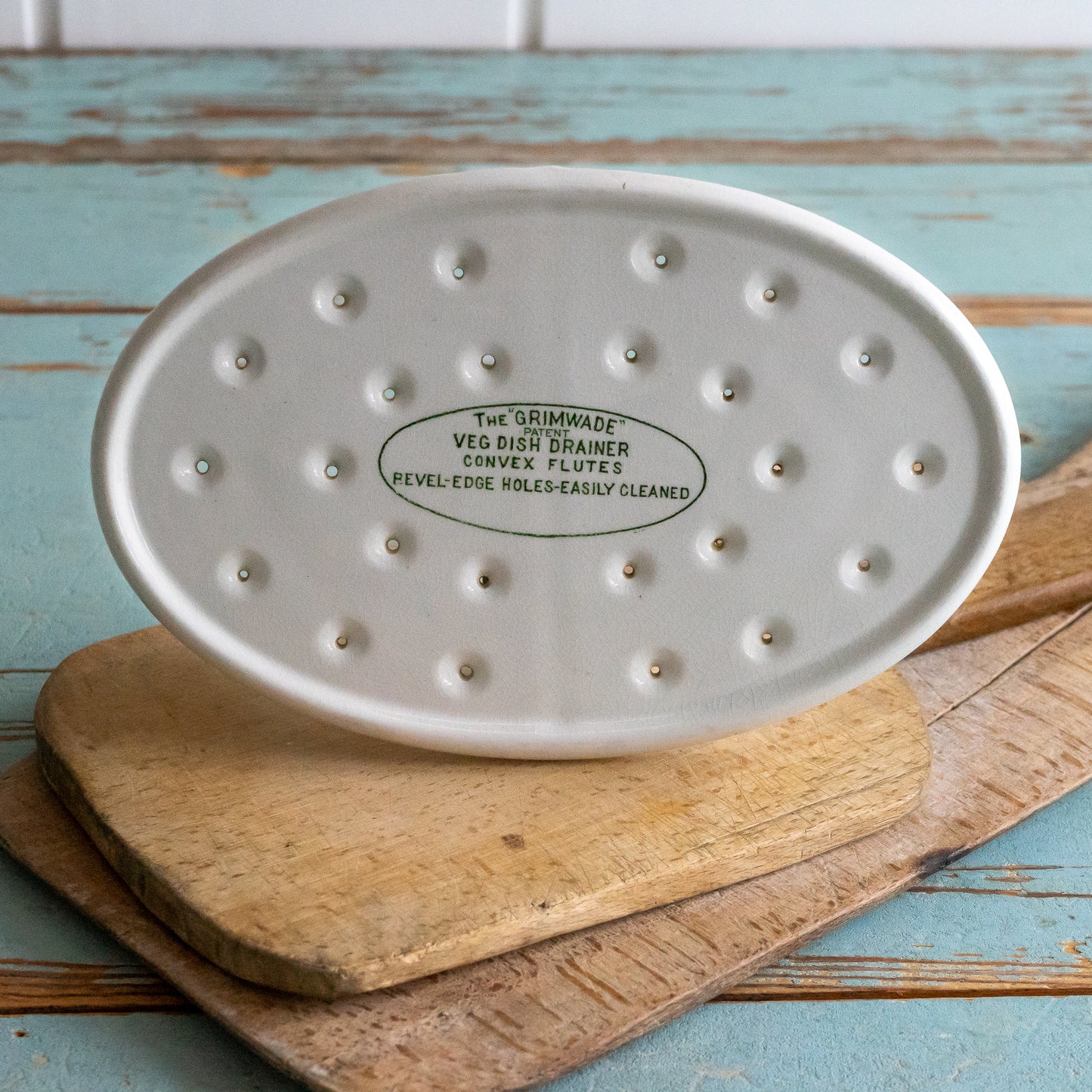 Vintage Grimwade White Ironstone Dish Drainer